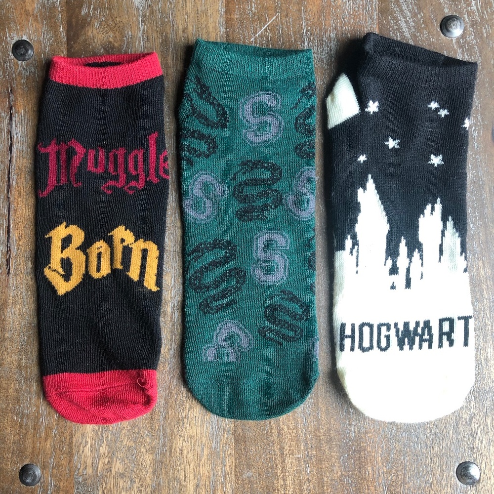 3 Pairs Harry Potter Ankle Socks, Like New